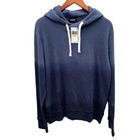 Monrow Mens Ombré Pullover Hoodie New - Picture 1 of 7
